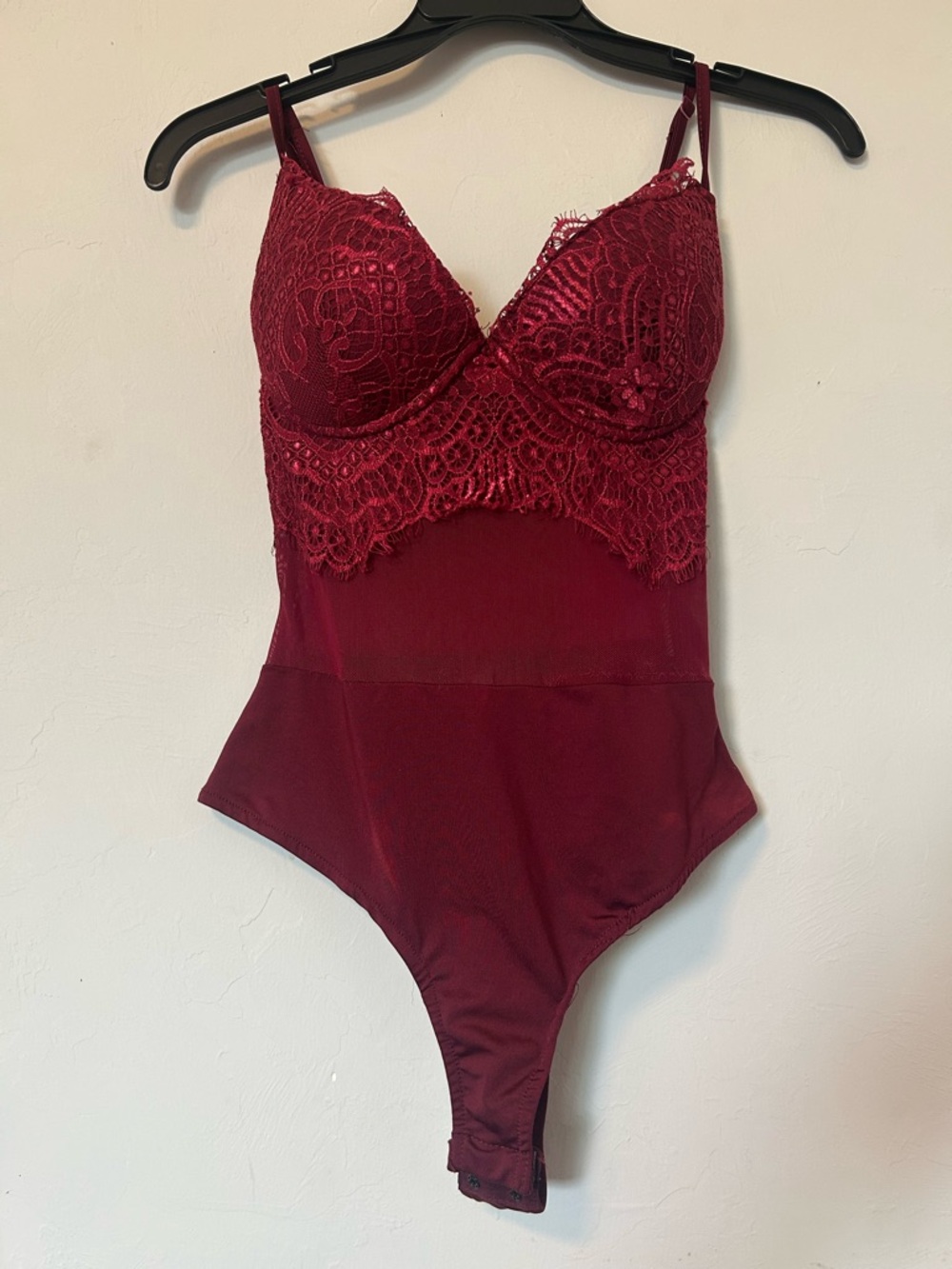 Windsor Burgundy Lace Bodysuit